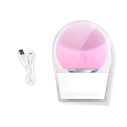 Sonický čisticí kartáček na pleť-růžový