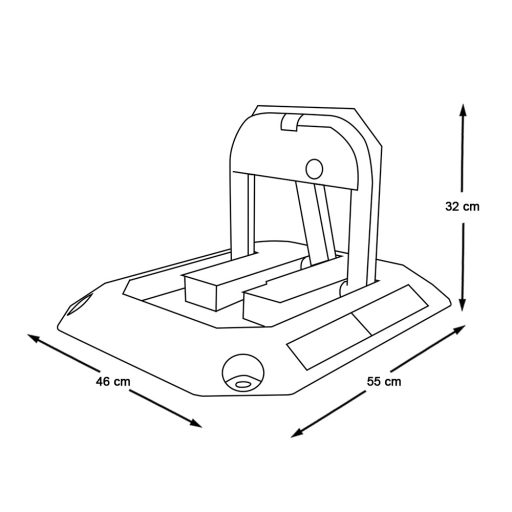 Manuální parkovací zábrana, 2 ks