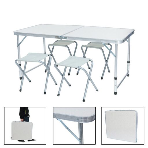 Kempingový stůl se 4 židlemi