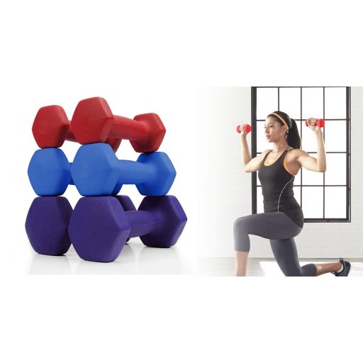 Sada jednoručních činek, 6 ks