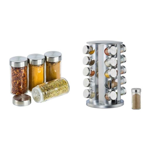 20-dílný otočný stojan na kořenky