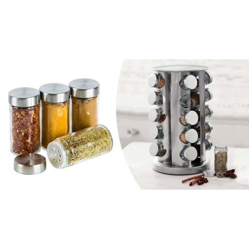 20-dílný otočný stojan na kořenky