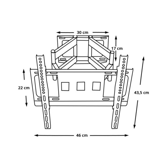 Sklopný, otočný držák na TV
