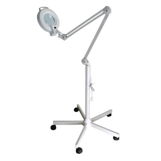 Kosmetická lampa s lupou a stojanem