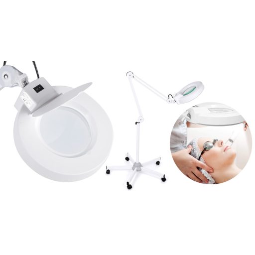 Kosmetická lampa s lupou a stojanem