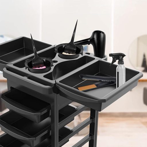 Kadeřnický vozík s 5 zásuvkami