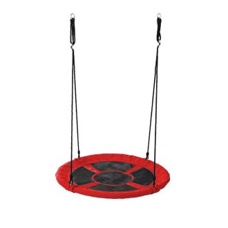   Závěsná houpačka ve tvaru kruhu, 90 cm - červená, bez stanu