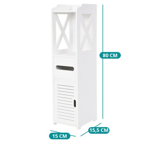 Úzká skříňka do koupelny