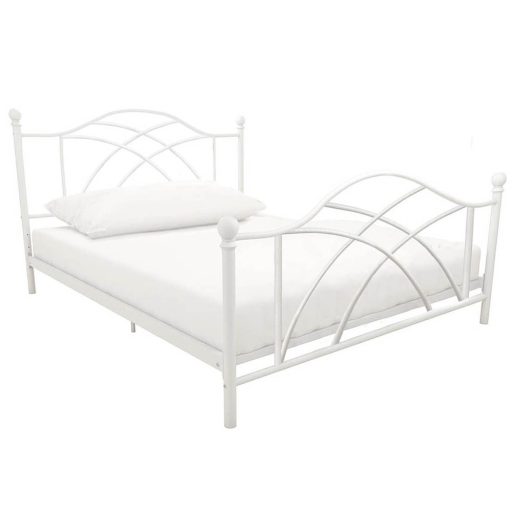 Lotti kovový postelový rám s roštem jako dárek, ve více rozměrech a barvách - bílý 90x200 cm