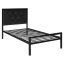 Hanna kovový postelový rám s roštem jako dárek, ve více rozměrech a barvách - černý 90x200 cm