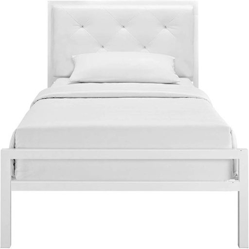 Hanna kovový postelový rám s roštem jako dárek, ve více rozměrech a barvách - bílý 90x200 cm