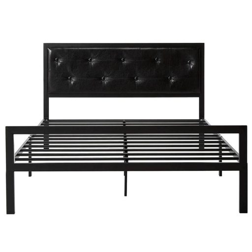 Hanna kovový postelový rám s roštem jako dárek, ve více rozměrech a barvách - černý 160x200 cm