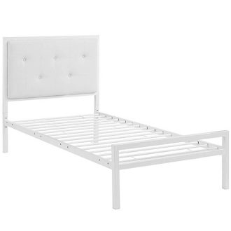   Hanna kovový postelový rám s roštem jako dárek, ve více rozměrech a barvách - bílý 160x200 cm