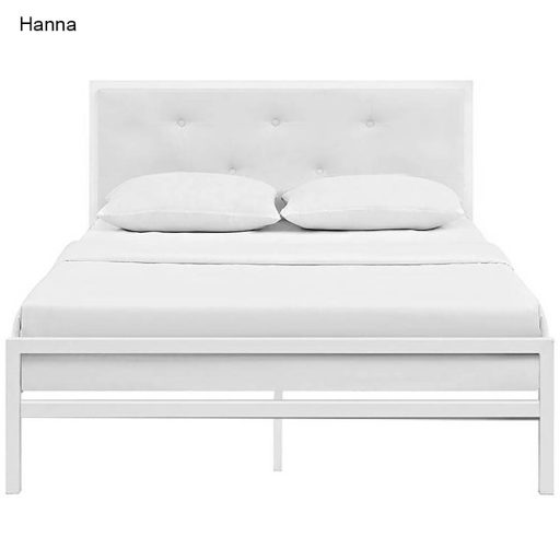 Hanna kovový postelový rám s roštem jako dárek, ve více rozměrech a barvách - bílý 160x200 cm