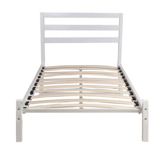   Bella kovový postelový rám s roštem jako dárek, ve více rozměrech a barvách - bílý 90x200 cm