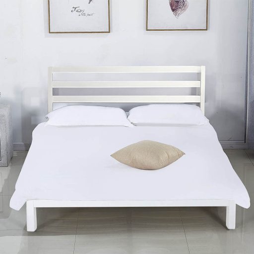 Bella kovový postelový rám s roštem jako dárek, ve více rozměrech a barvách - bílý 160x200 cm