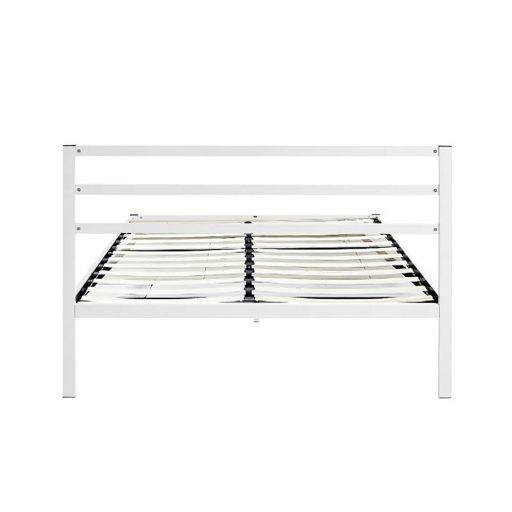 Bella kovový postelový rám s roštem jako dárek, ve více rozměrech a barvách - bílý 160x200 cm