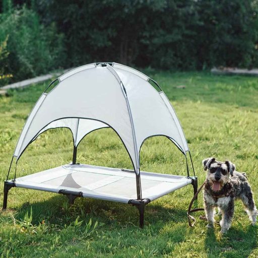 Lehátko pro mazlíčky se stříškou, ve více velikostech - L