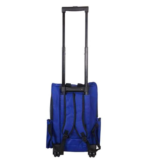 2 v 1 přepravka na kolečkách pro mazlíčky, více barev - modrá