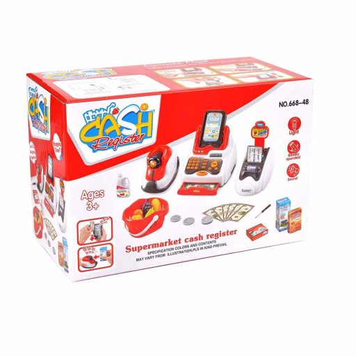 Dětská pokladna ve více barvách, červenobílá