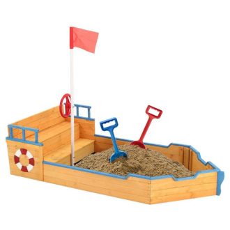 Pískoviště ve tvaru pirátské loďky