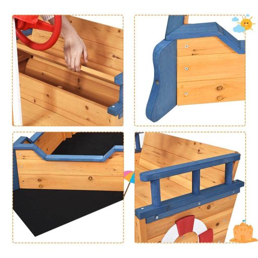 Pískoviště ve tvaru pirátské loďky