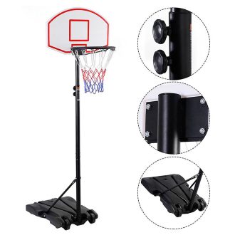  Mobilní basketbalový koš s nastavitelnou výškou