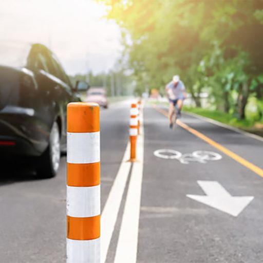 Dopravní zahrazovací sloupky, 5 ks