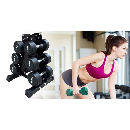 Stojan na činky pro 3 páry činek