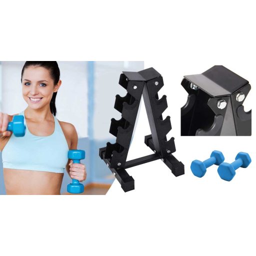 Stojan na činky pro 3 páry činek