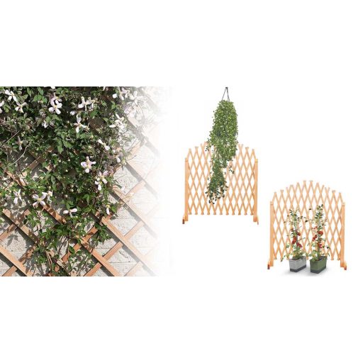 Nastavitelná dřevěná mřížka pro popínavé rostliny, 2 ks