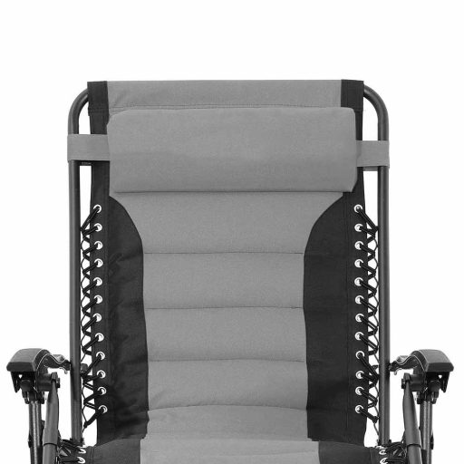 Delux nulová gravitační zahradní židle, ve více barvách - šedá