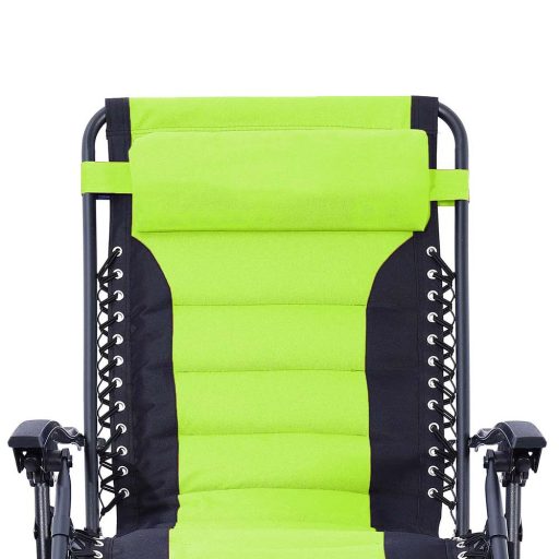 Delux nulová gravitační zahradní židle, ve více barvách-zelená