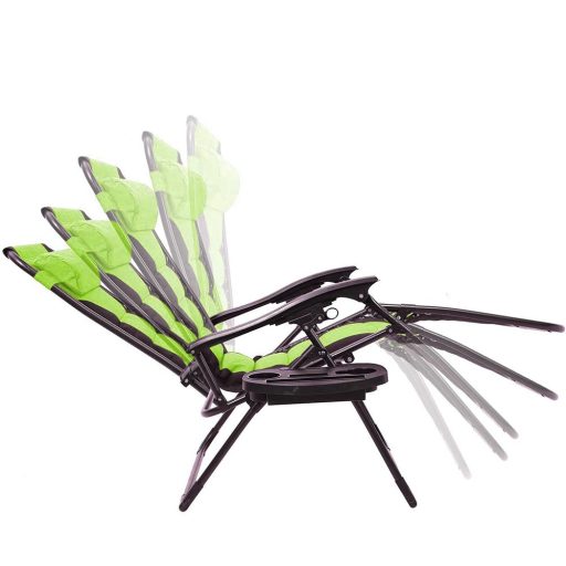 Delux nulová gravitační zahradní židle, ve více barvách-zelená