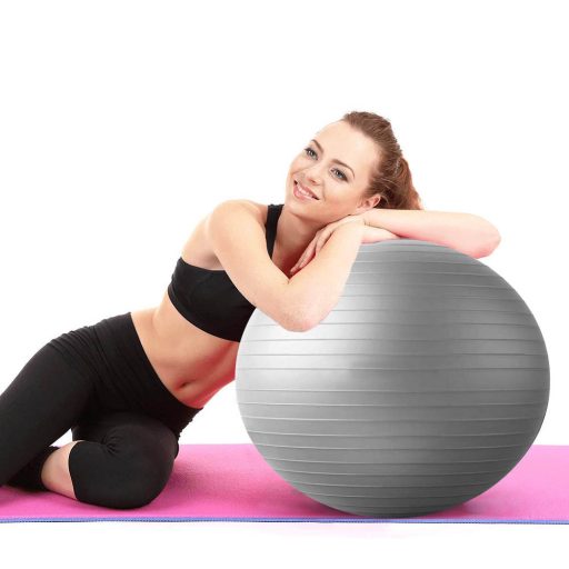 Fitness míč s pumpou, 75 cm