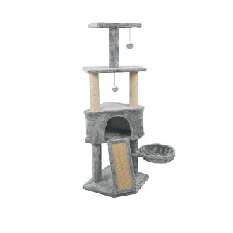 Škrabací strom pro kočky - šedý