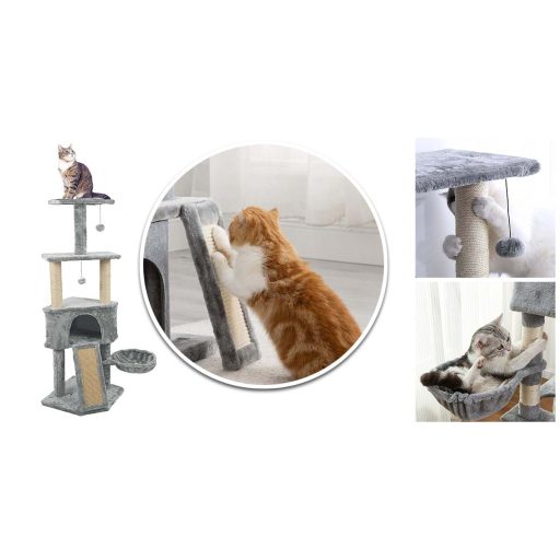 Škrabací strom pro kočky - šedý