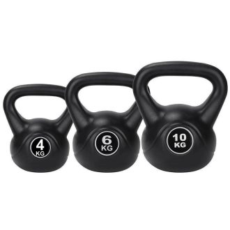 Sada činek kettlebell, 4-6-10 kg
