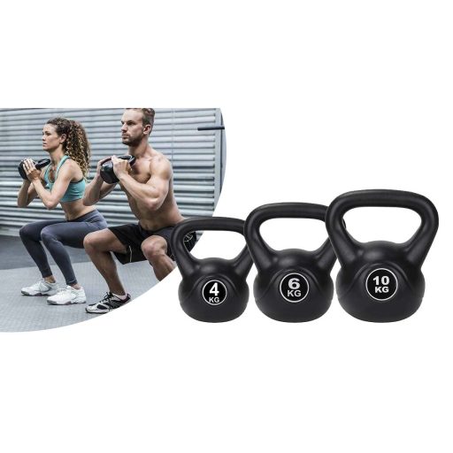 Sada činek kettlebell, 4-6-10 kg