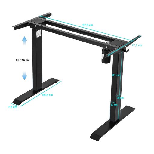 Výškově nastavitelné stolové nohy