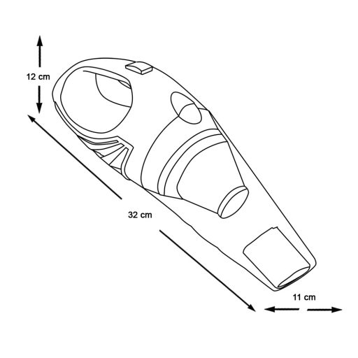 Ruční vysavač na mokré i suché vysávání, s nabíjejícím kabelem USB 55W