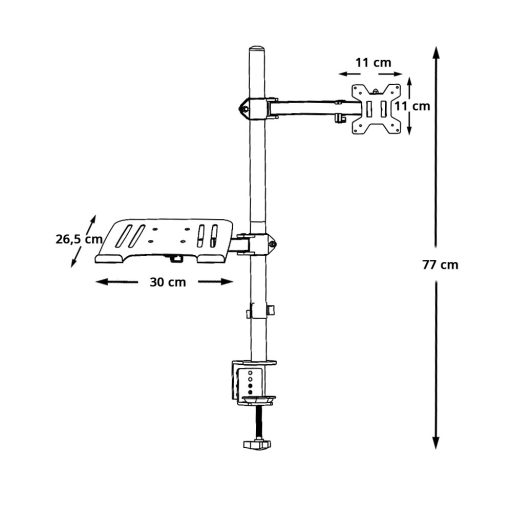 Stolní stojan na monitor a notebook