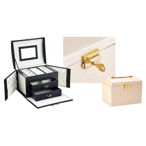 Taška na šperky ve více barvách-černá