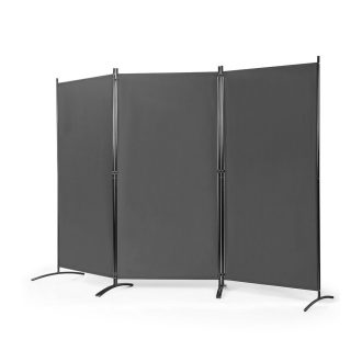Mobilní dělič prostoru 260x180cm, šedý