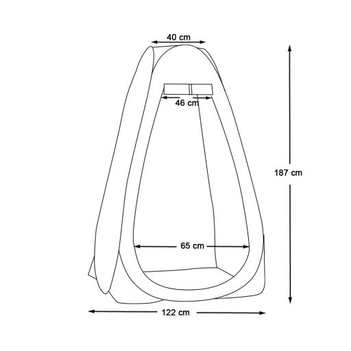 Převlékací stan na pláž