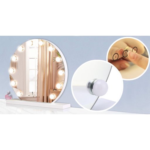 Make-up zrcátko s LED osvětlením