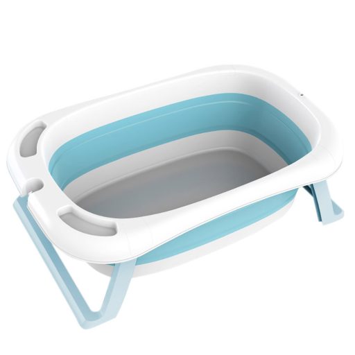 Skládací dětská vanička se sítí, ve více barvách-modrá