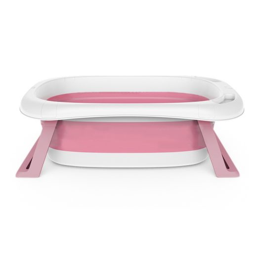 Skládací dětská vanička se sítí, ve více barvách-růžová