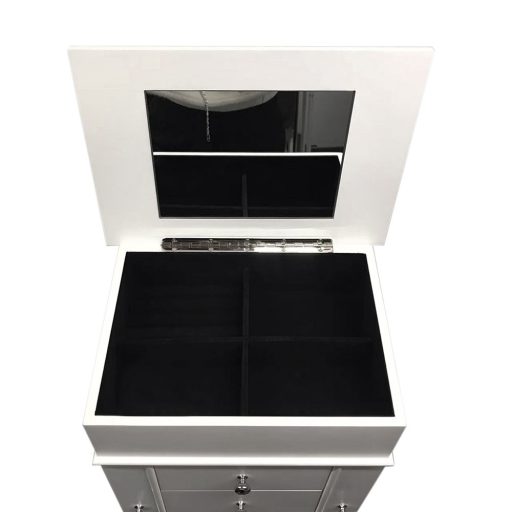 Skříňka na šperky, bílá