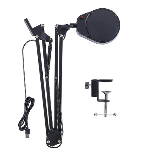 Zvětšovací sklo k desce stolu, s 2 čočkami a LED osvětlením